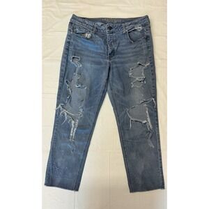 American Eagle Stretch Tom Girl Blue Jeans Women's Size 14